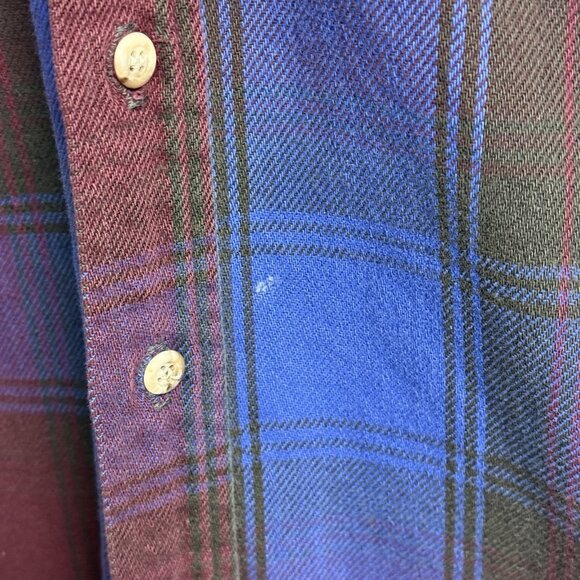 Vintage Five Brother Flannel Shirt Mens Medium 21.5x26.5 Heavyweight USA - Picture 4 of 13